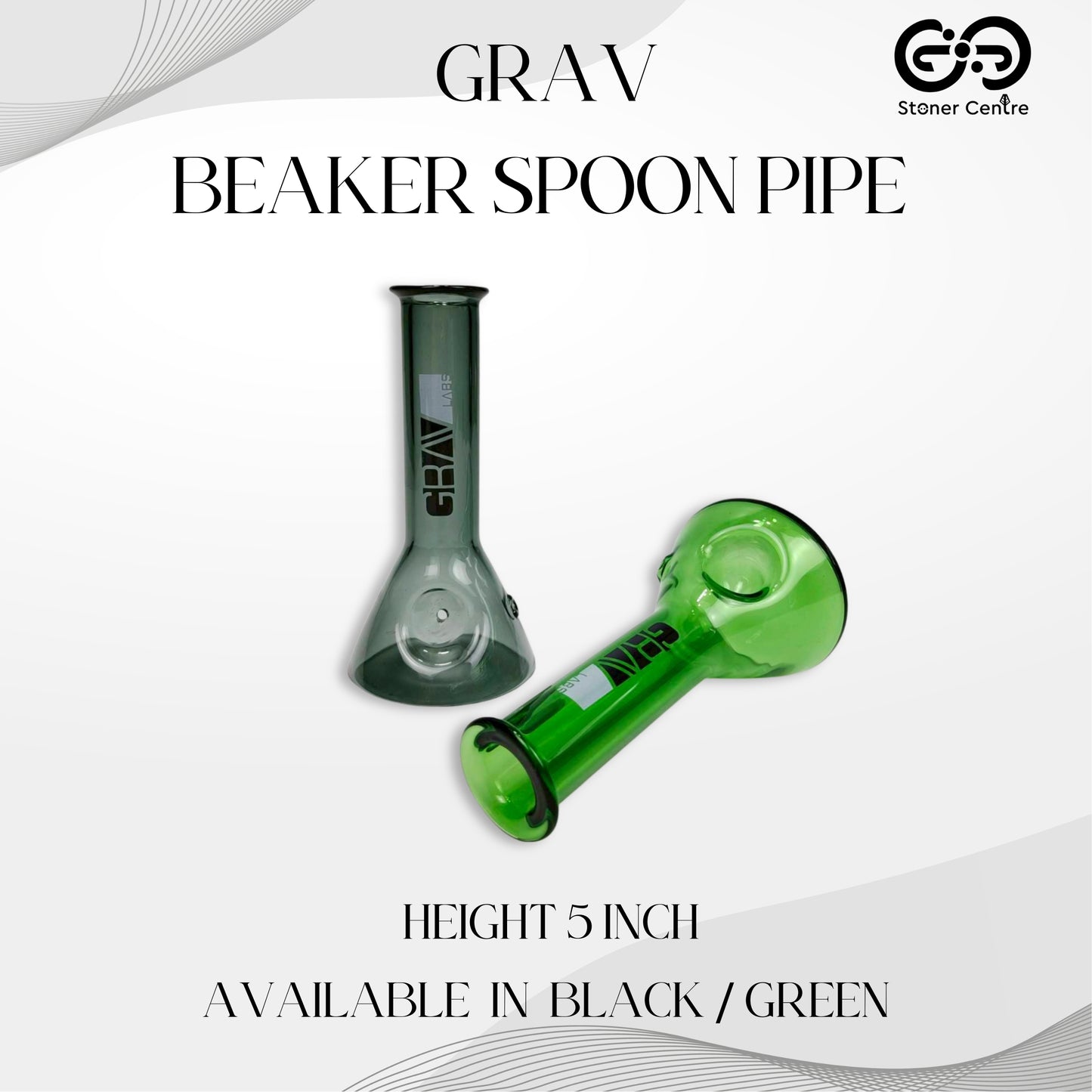 PIPE | GRAV BEAKER SPOON PIPE 5 INCH