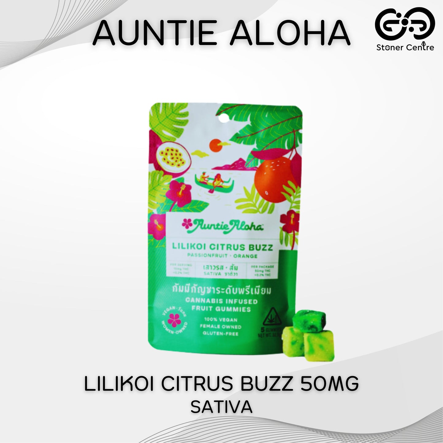 Jelly | AUNTIE ALOHA LILIKOI CITRUS BUZZ 50MG