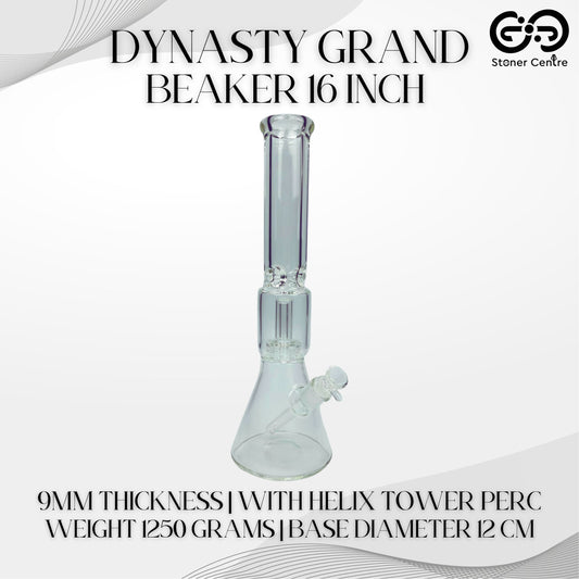GLASS BONG | DYNASTY GRAND BEAKER 16 INCH WITH HELIX TOWER PERC
