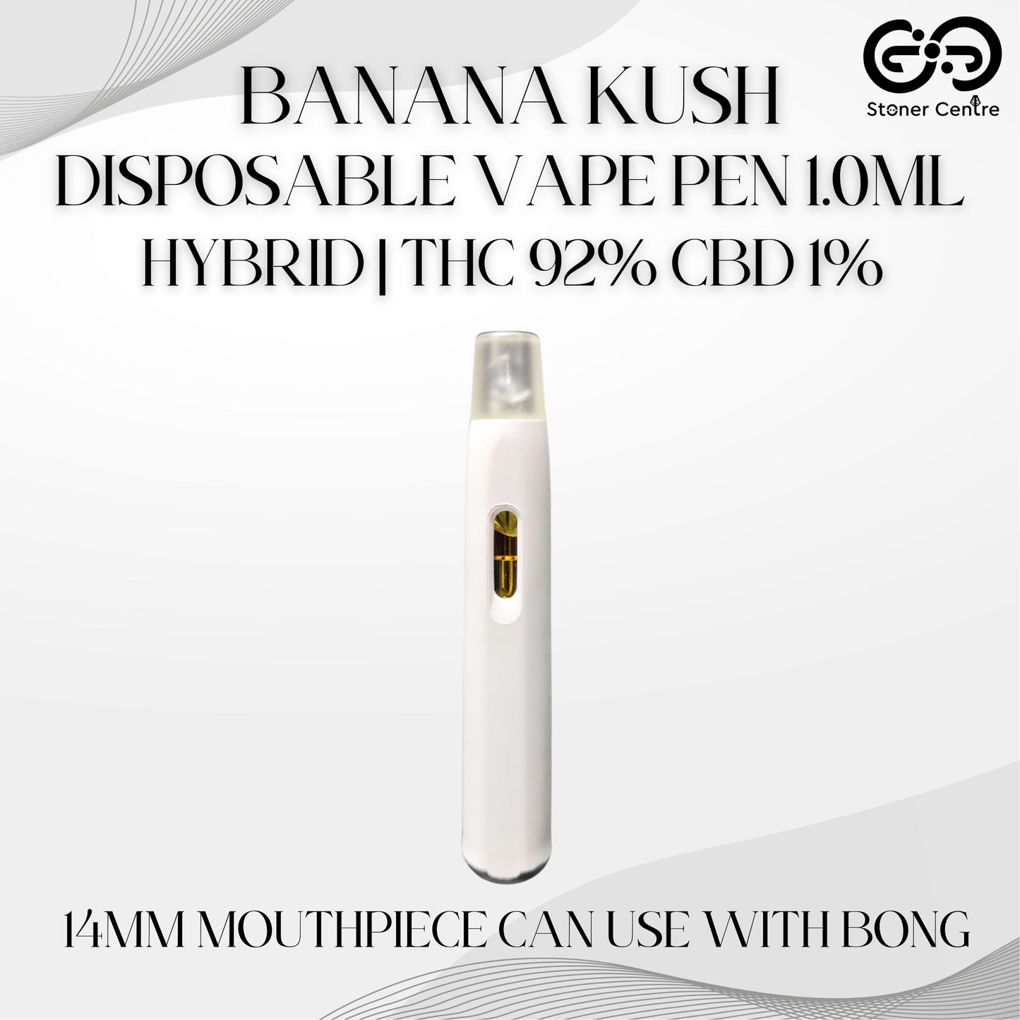 DISPOSABLE VAPE PEN 1.0ML | BANANA KUSH : HYBRID