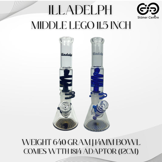 Glass Bong | ILLADELPH MIDDLE LEGO 11.5 INCH