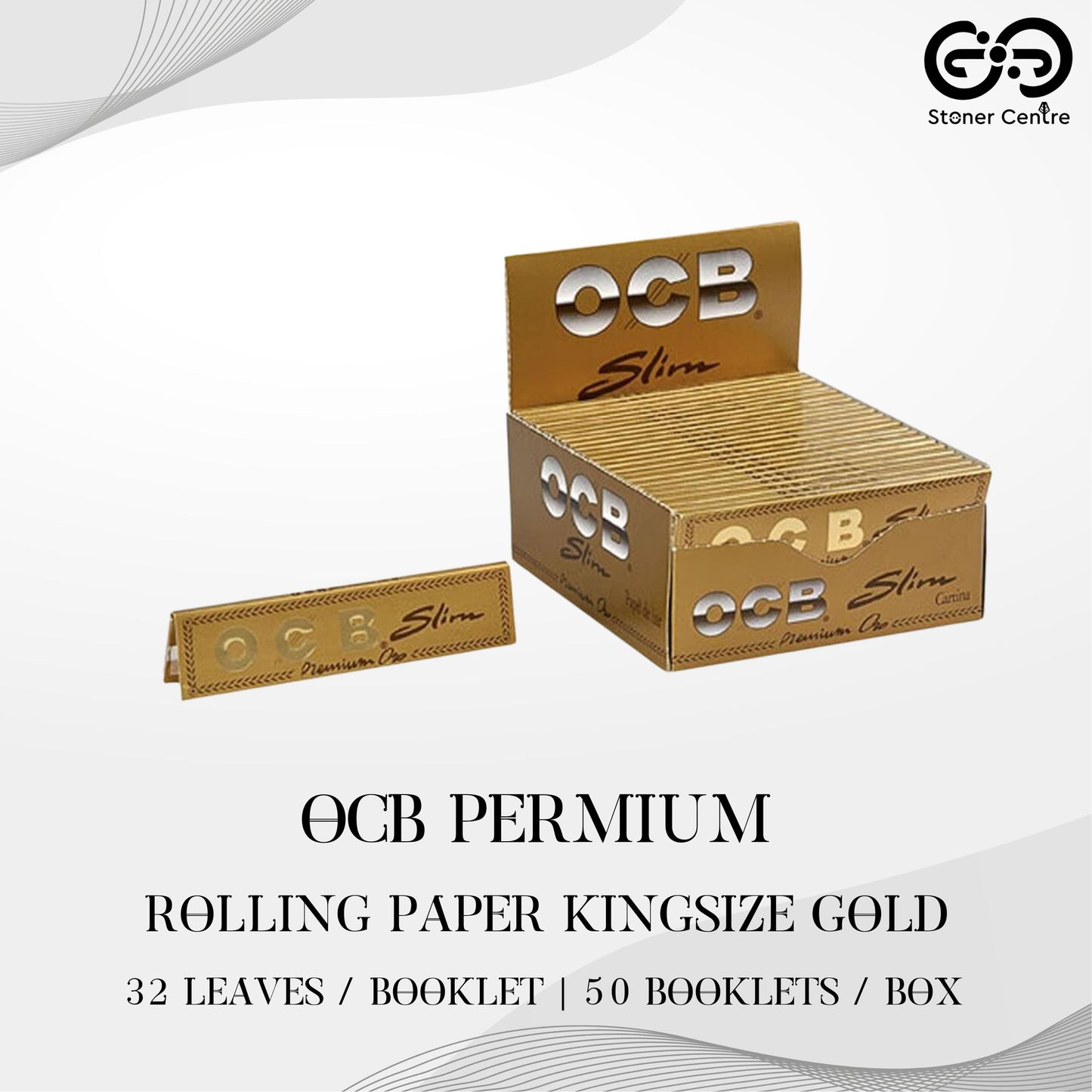 ROLLING PAPER | OCB PREMIUM KINGSIZE GOLD ROLLING PAPER