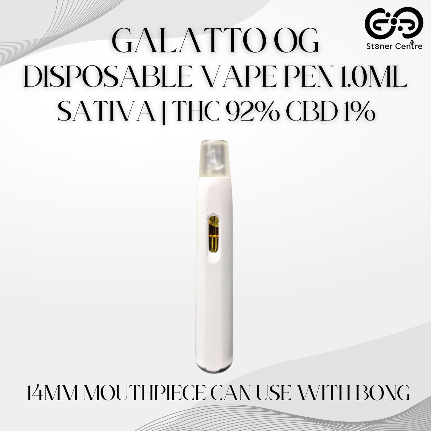 DISPOSABLE VAPE PEN 1ML. | GALATO OG : SATIVA
