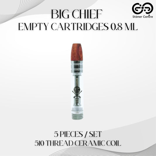 EMPTY CARTRIDGE | BIG CHIEF 0.8ML (5 PIECES / SET)