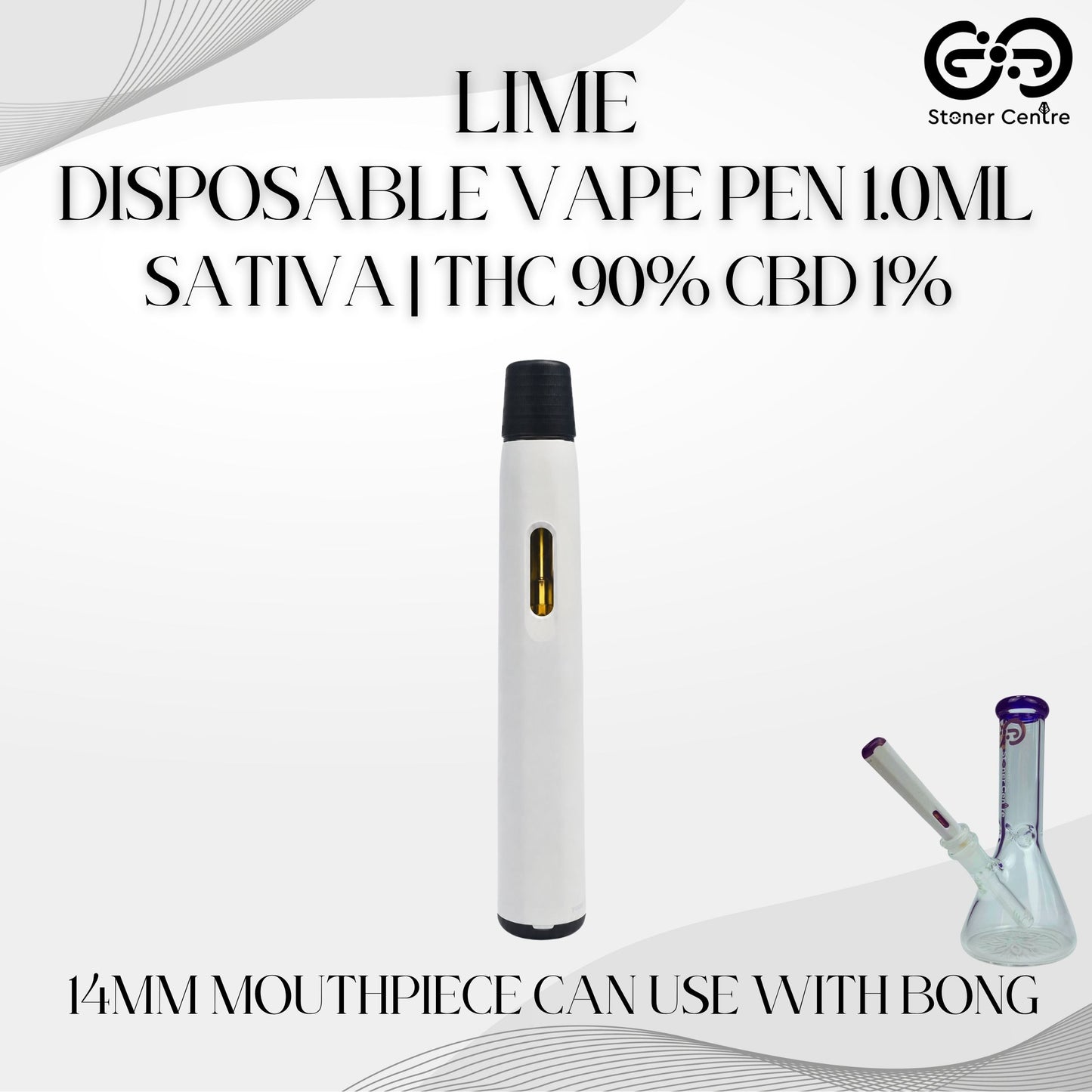DISPOSABLE VAPE PEN 1.0ML | LIME : SATIVA