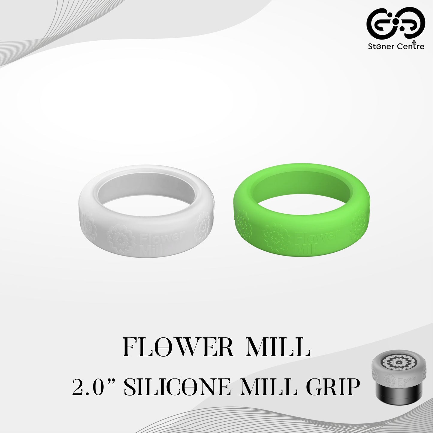 FLOWER MILL | FLOWERMILL 2.0" SILICONE MILL GRIP
