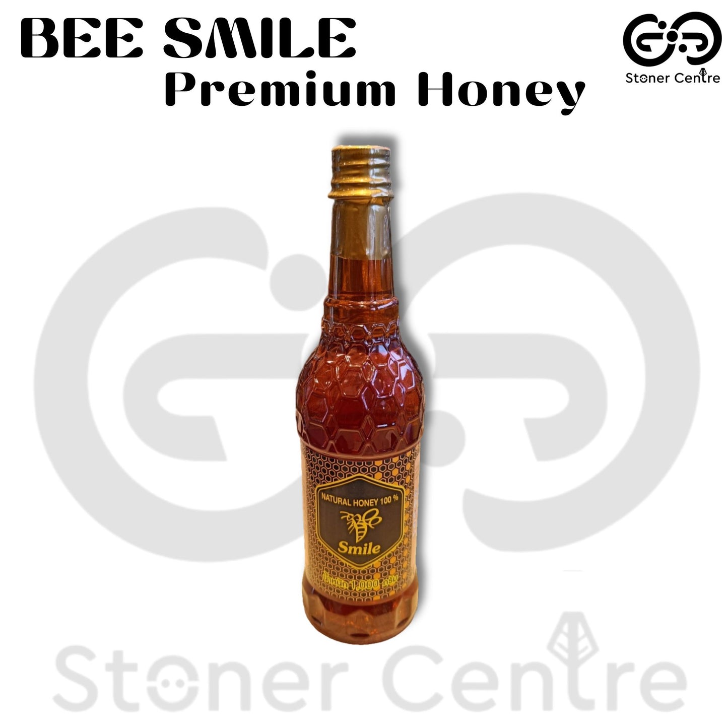 Bee Smile🐝 Premium Natural Honey 100% Pure 1,000 ml.| น้ำผึ้งธรรมชาติแท้ 100% ขวดลิตร ขนาด 1,000 มล.