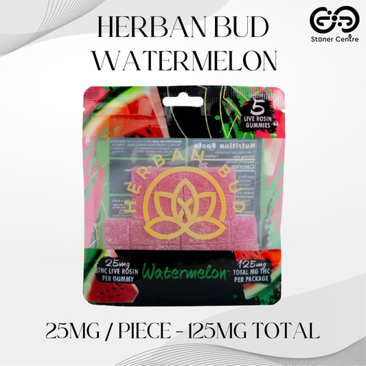 Jelly Herban Bud Watermelon Edibles gummy infused thc snack