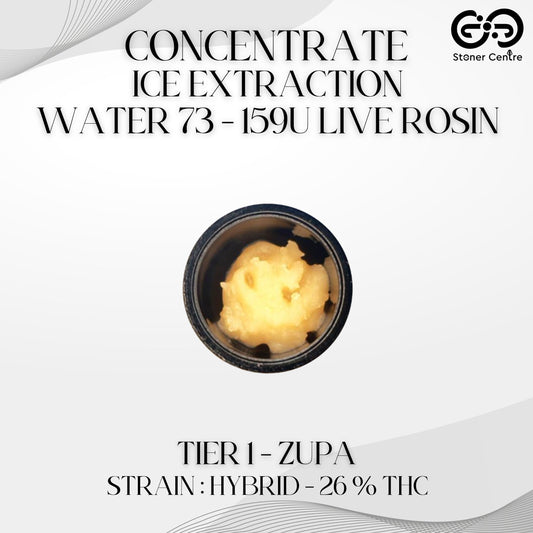 CONCENTRATE - ICE EXTRACTION WATER 73 - 159U LIVE ROSIN | TIER 1 - ZUPA