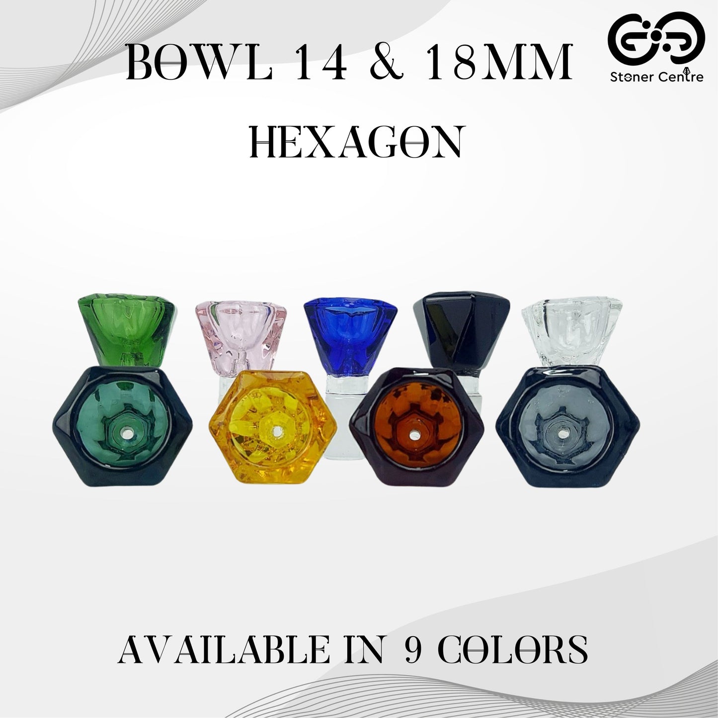 GLASS BOWL | HEXAGON BOWL 14 & 18MM