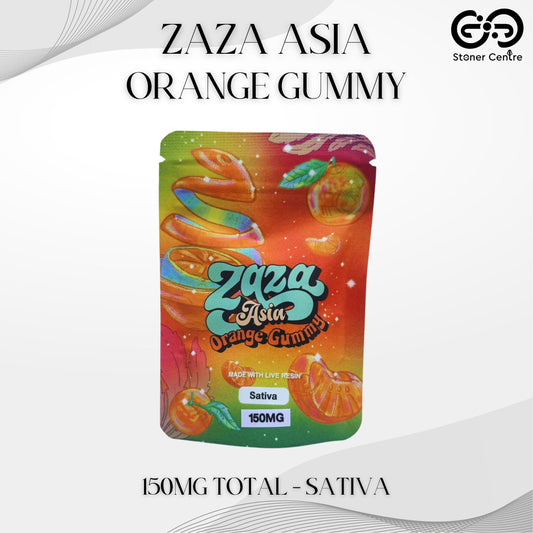 JELLY ZAZA ASIA | ORANGE GUMMY 150MG EDIBLES GUMMY INFUSED THC SNACK
