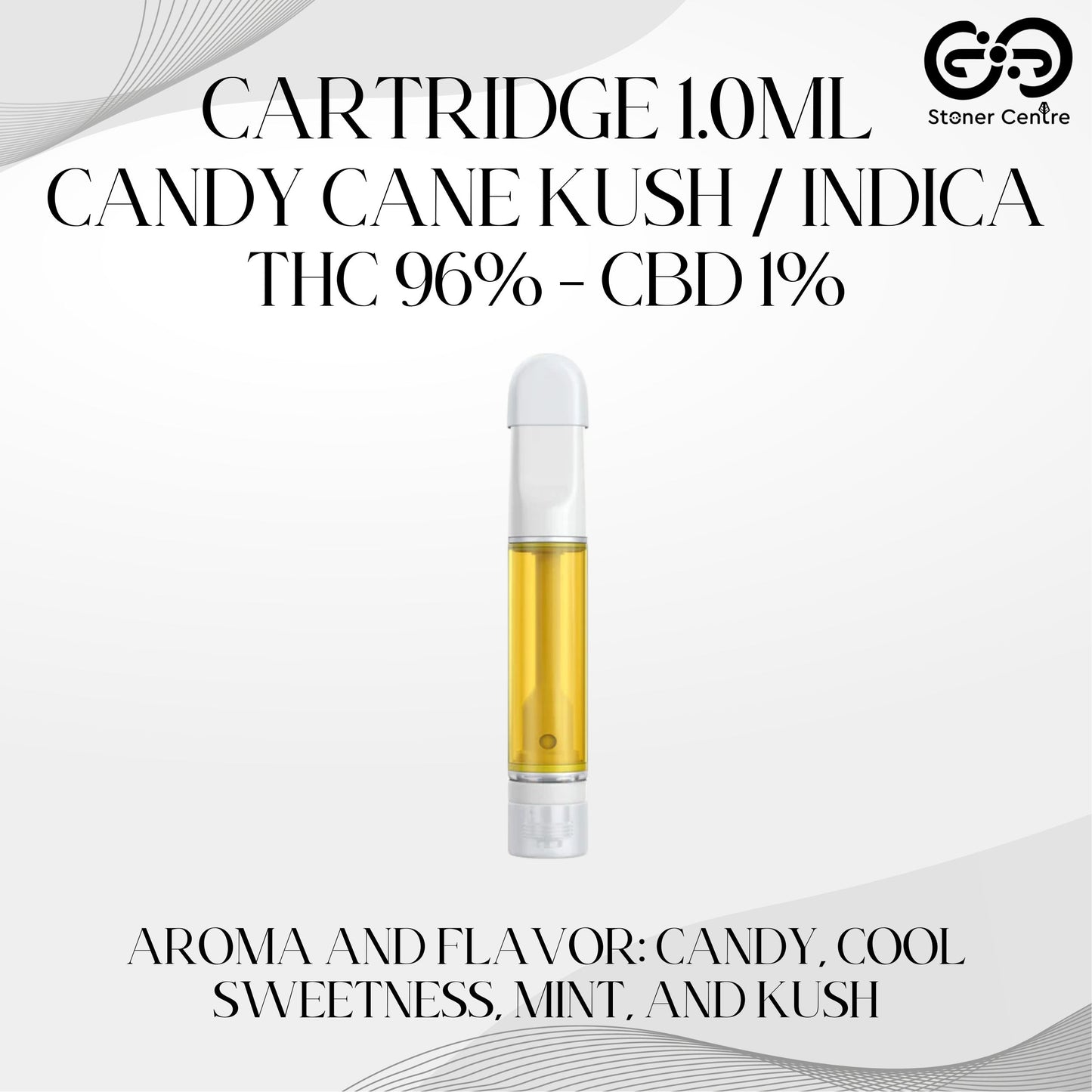 Cartridge 1.0ML | CANDY CANE KUSH : INDICA (เฉพาะหัวคาร์ทไม่รวมแบต)