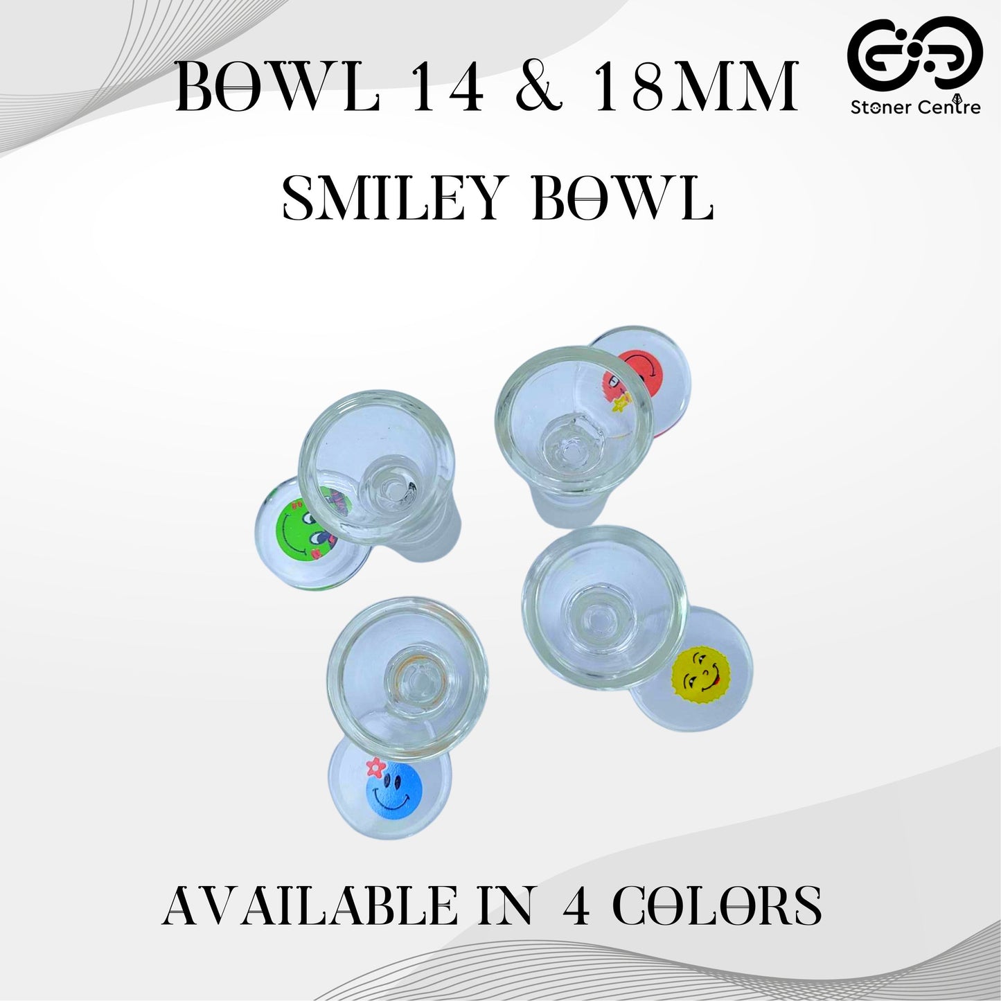 GLASS BOWL | SMILEY BOWL 14 & 18MM