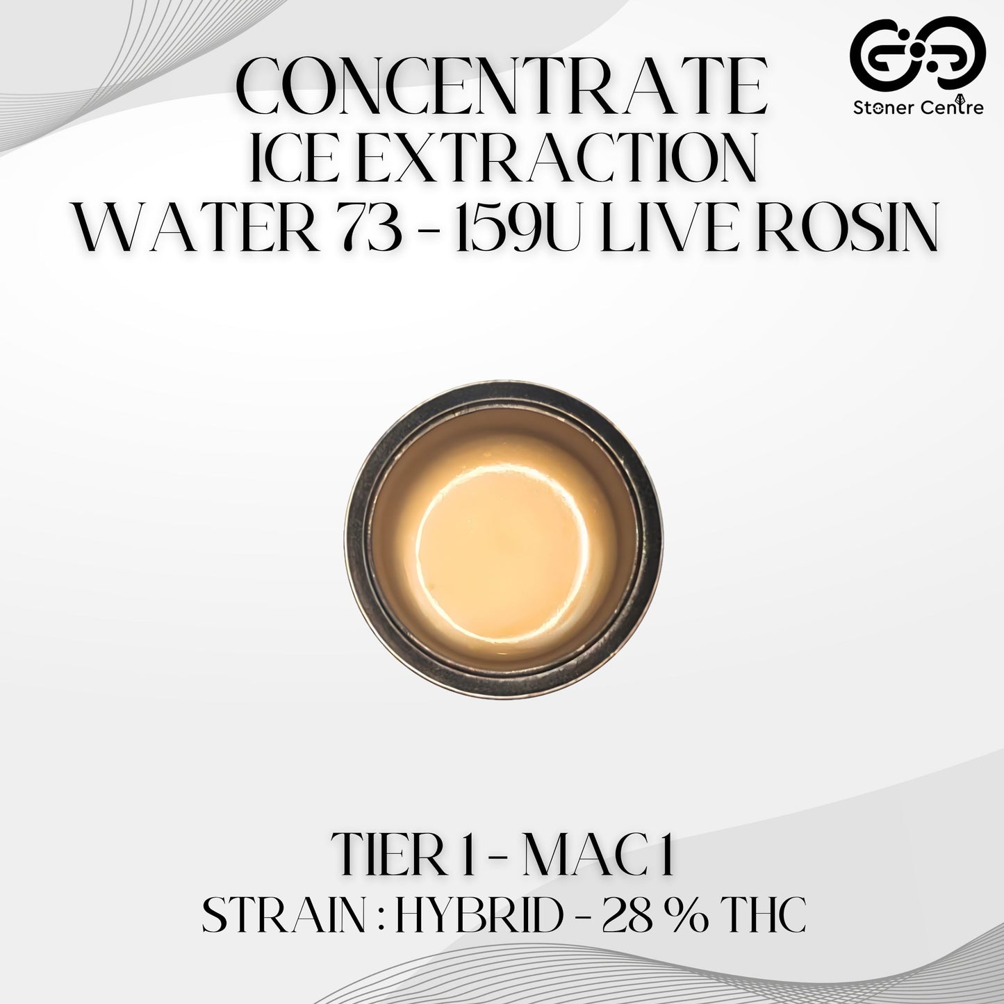 CONCENTRATE - ICE EXTRACTION WATER 73 - 159U LIVE ROSIN | TIER1 - MAC 1