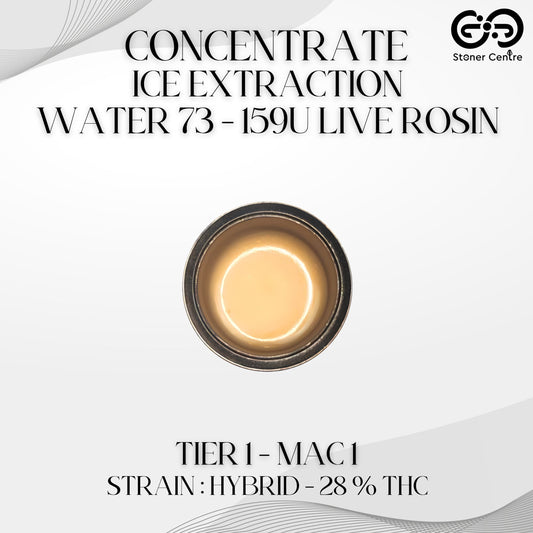 CONCENTRATE - ICE EXTRACTION WATER 73 - 159U LIVE ROSIN | TIER1 - MAC 1