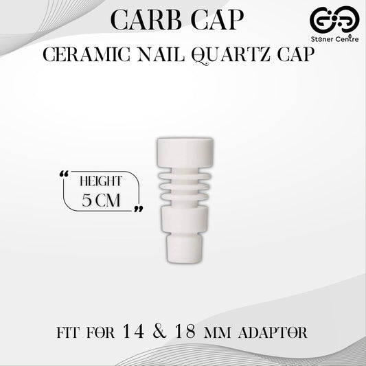 CARB CAP | CERAMIC NAIL QUARTZ CAP FIT FOR 14&18 MM ADAPTOR