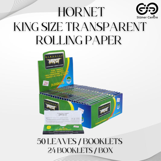 ROLLING PAPER | HORNET KINGSIZE TRANSPARENT ROLLING PAPER