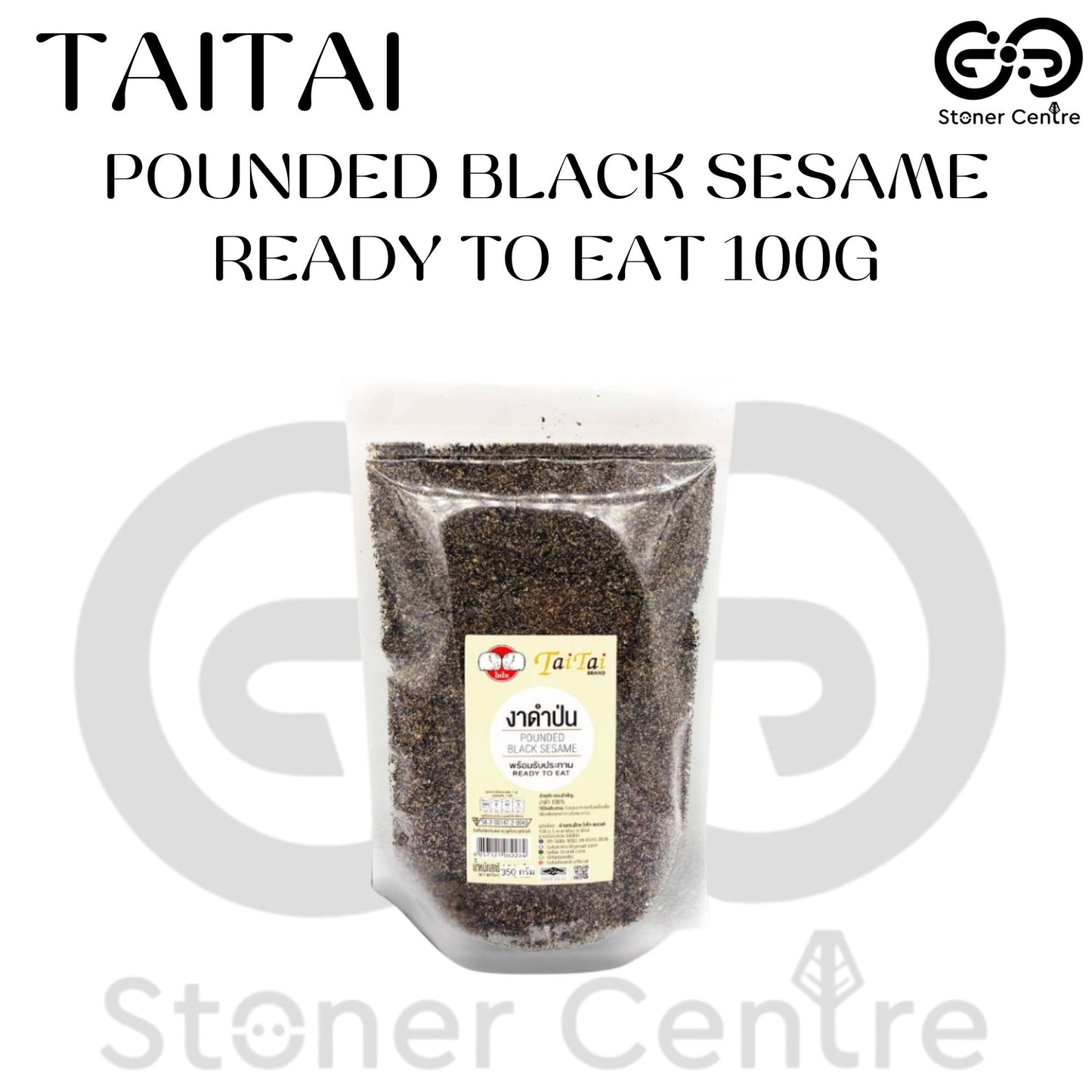 TAITAI POUNDED BLACK SESAME | ไทไท "งาดำป่น" 100% คัดคุณภาพ ขนาด 100 กรัม พร้อมรับประทานเพื่อสุขภาพที่ดี