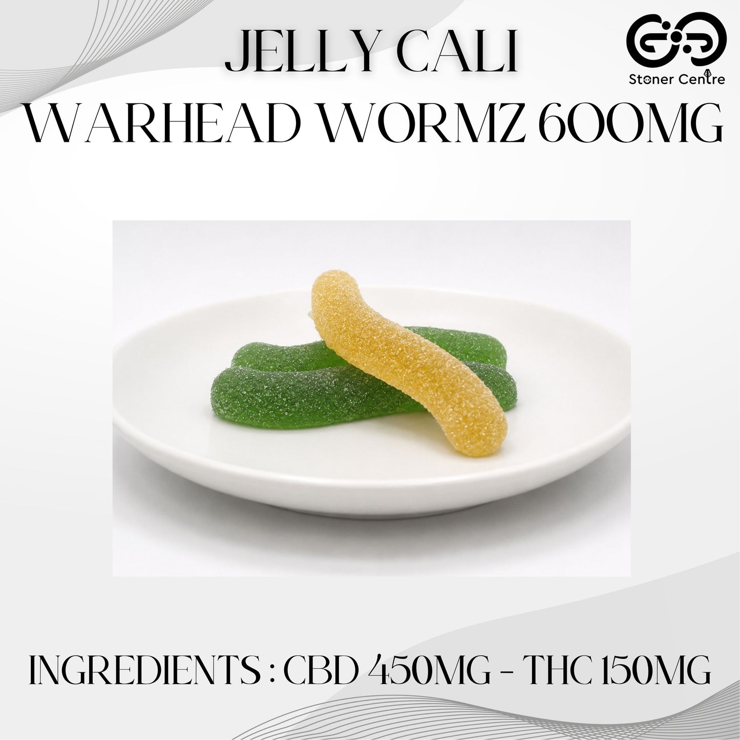EDIBLES | JELLY CALI - WARHEAD WORMZ 600MG