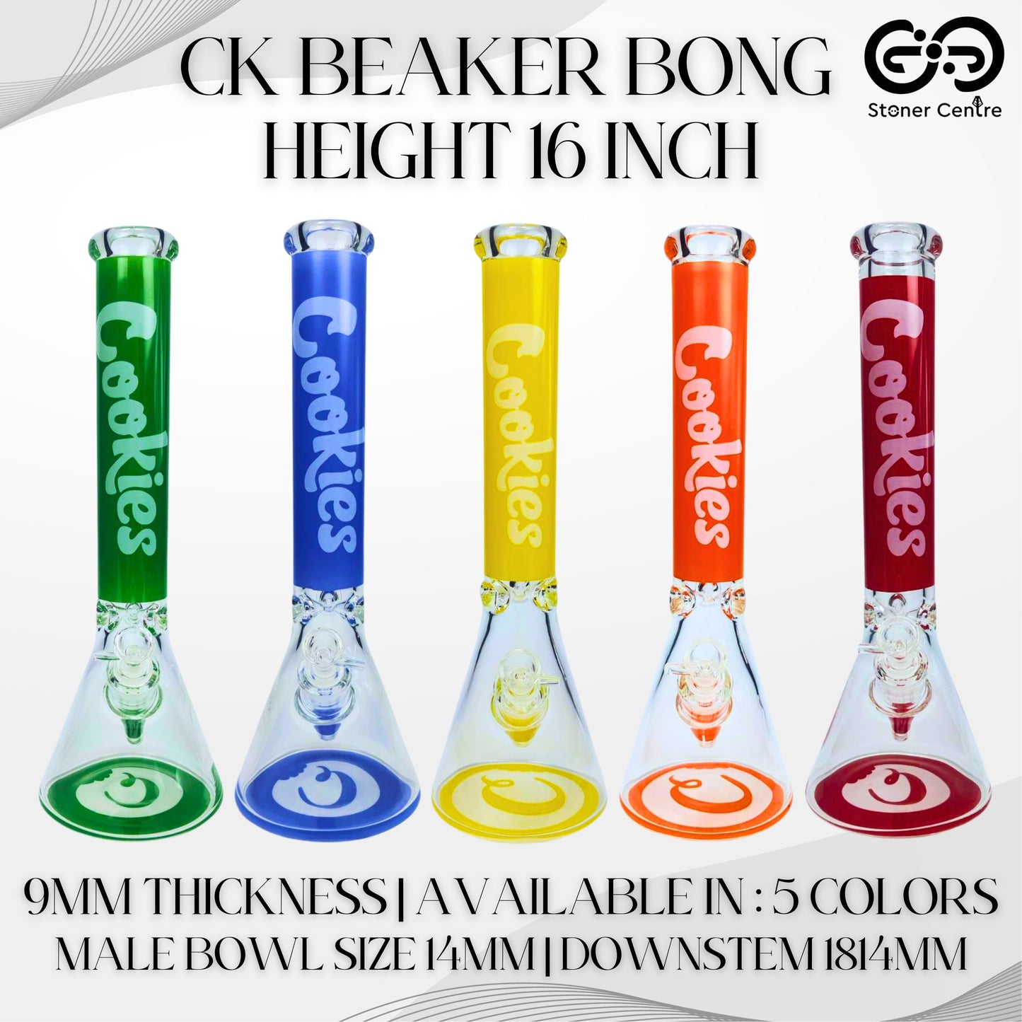 GLASS BONG | CK BEAKER GLASS BONG 16 INCH 9MM THICKNESS
