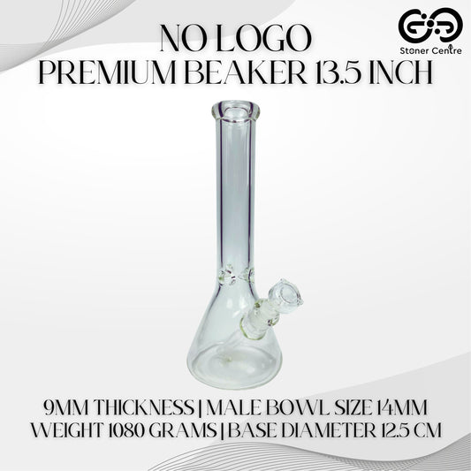 Glass Bong | NO LOGO PREMIUM BEAKER 13.5 INCH 9MM THICKNESS