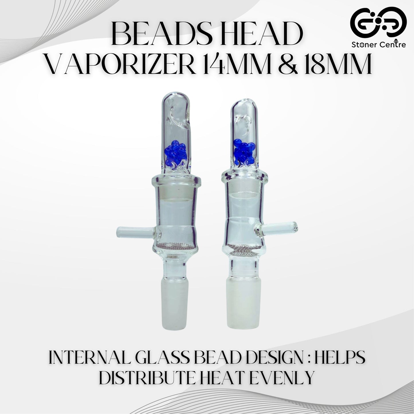 GLASS BOWL | BEADS HEAD VAPORIZER 14MM & 18MM