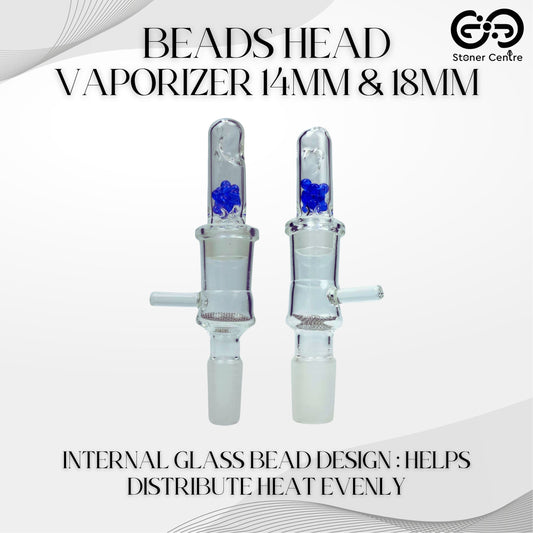 GLASS BOWL | BEADS HEAD VAPORIZER 14MM & 18MM