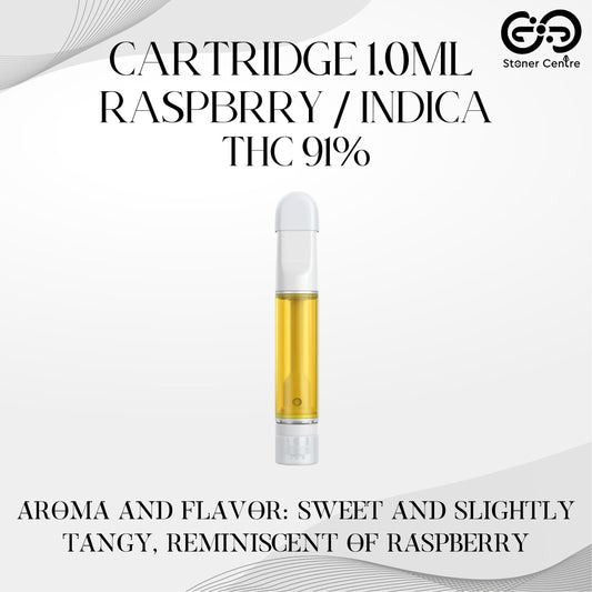 Cartridge 1.0ML | RASPBERRY : INDICA (เฉพาะหัวคาร์ทไม่รวมแบต)