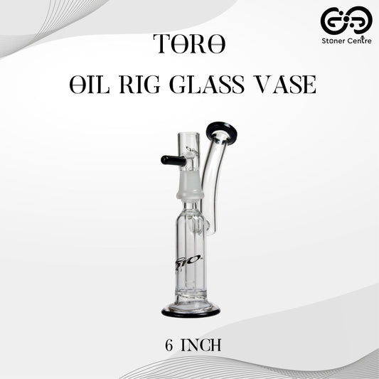 Glass Bong | TORO OIL RIG GLASS VASE 6 INCH