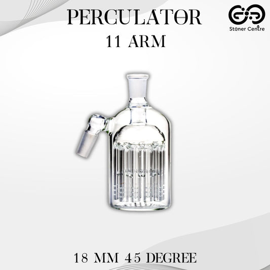 PERCULATOR | 11 ARM PERCULATOR 18 MM 45 DEGREE