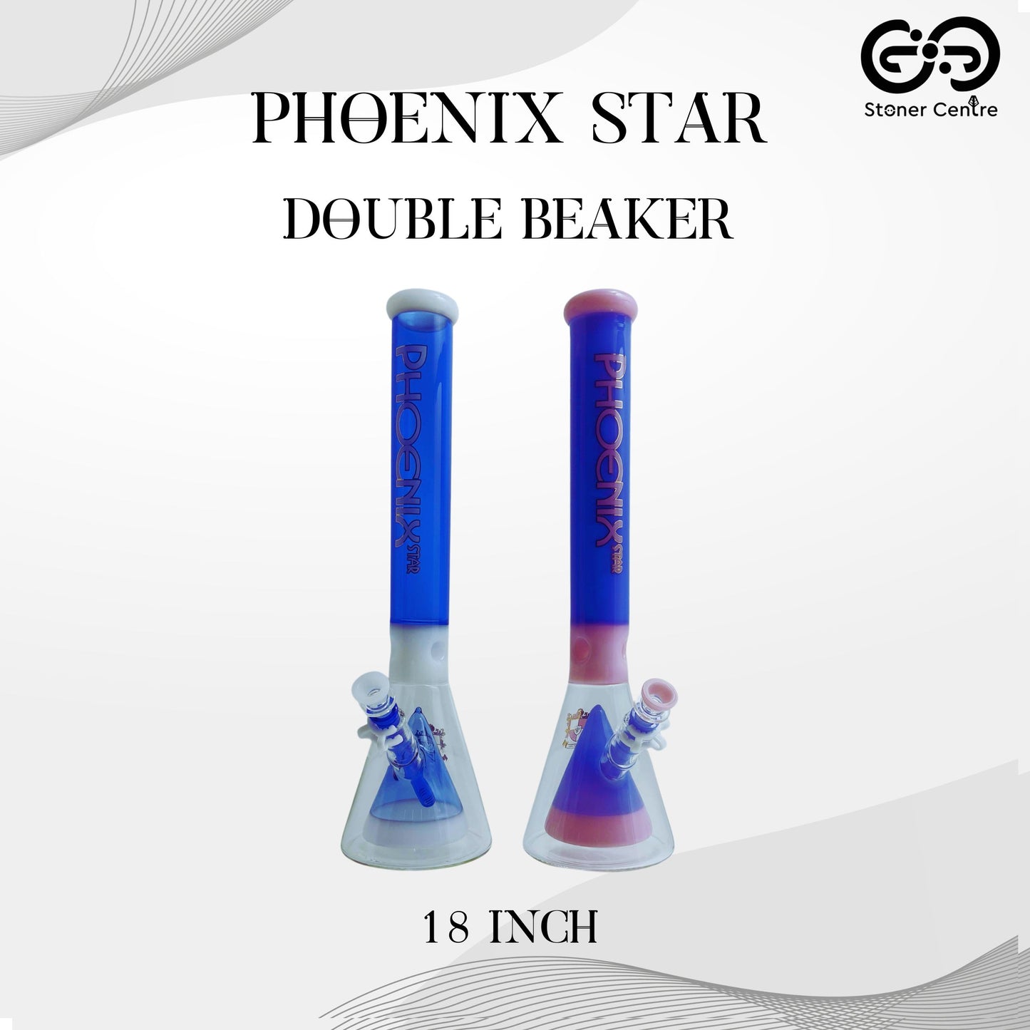 Glass Bong | PHOENIX STAR DOUBLE BEAKER 18 INCH