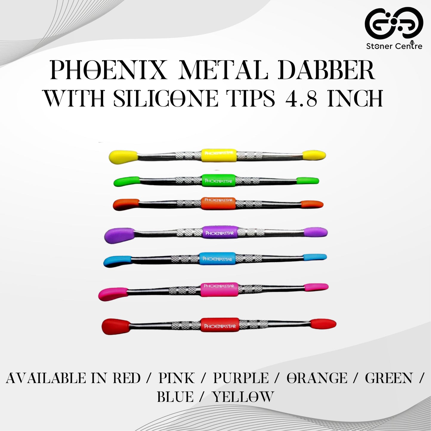 DABBER | PHOENIX METAL DABBER WITH SILICONE TIPS 4.8 INCH