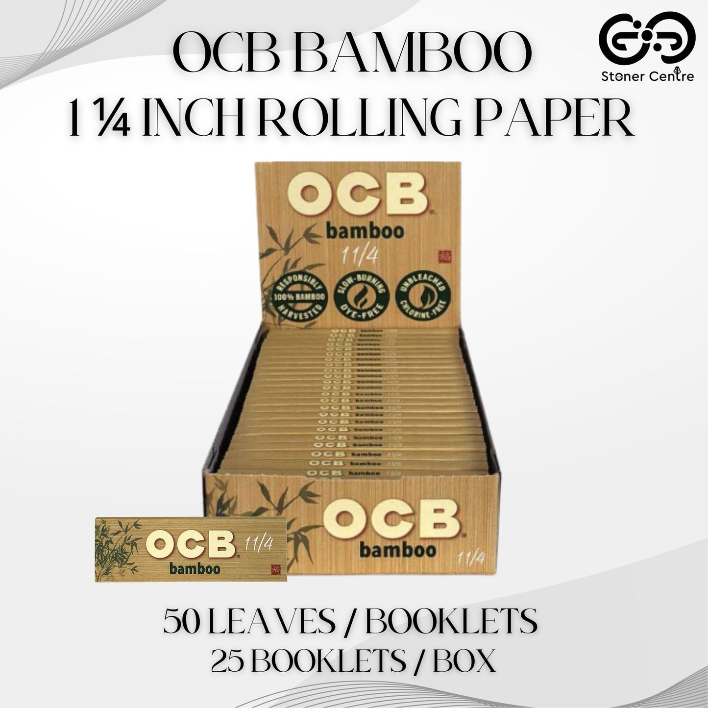 ROLLING PAPER | OCB BAMBOO 1 1/4 INCH ROLLING PAPER