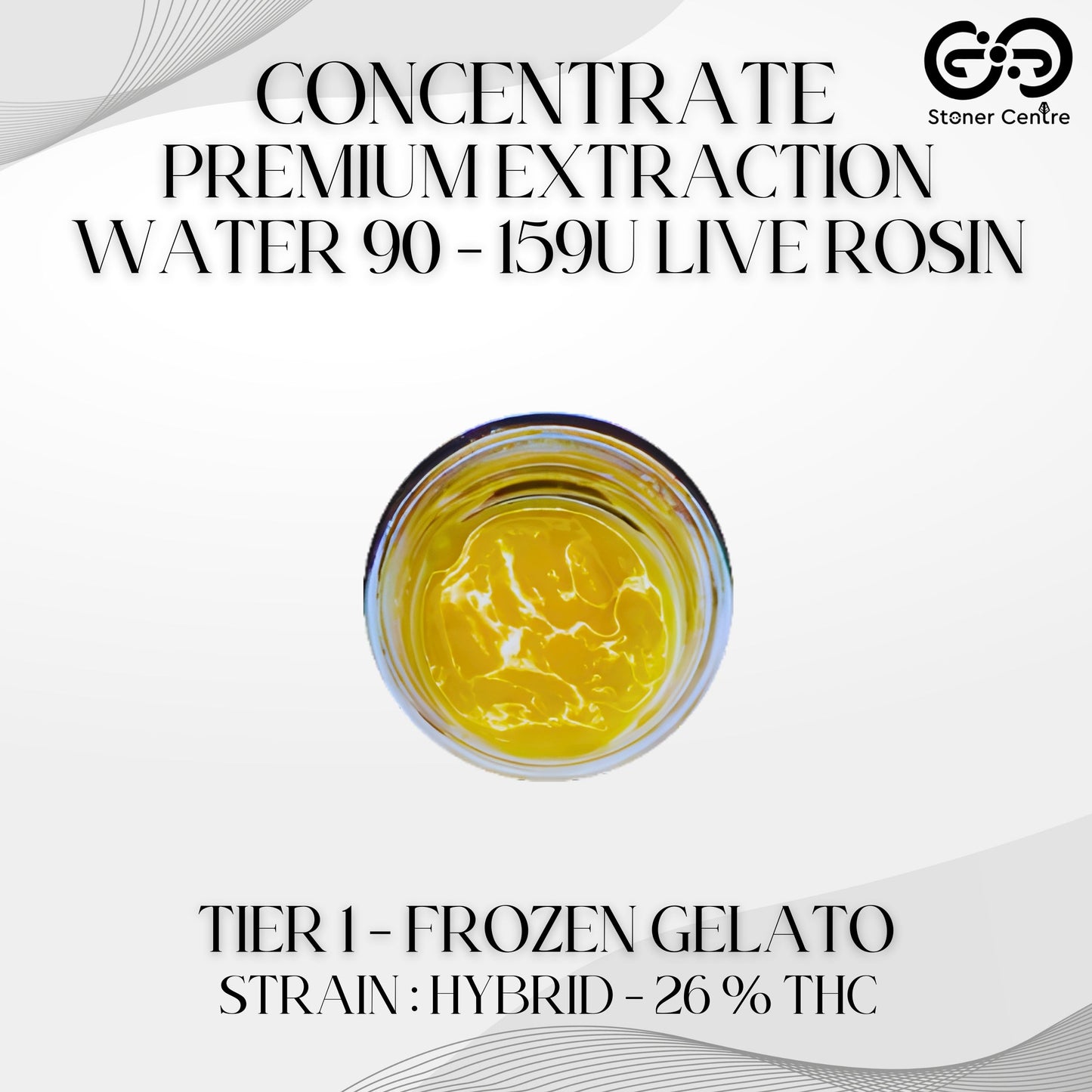 CONCENTRATE - PREMIUM EXTRACTION WATER 90 - 159U LIVE ROSIN | TIER 1 - FROZEN GELATO