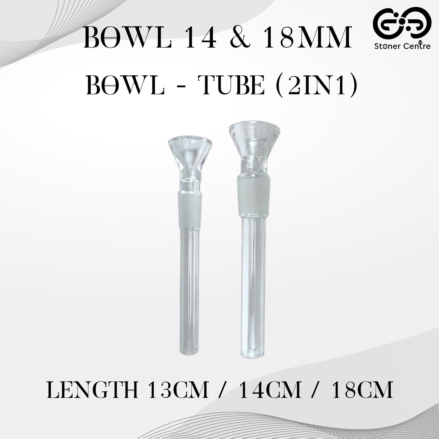 GLASS BOWL | BOWL - TUBE (2IN1) 14 &amp; 18MM