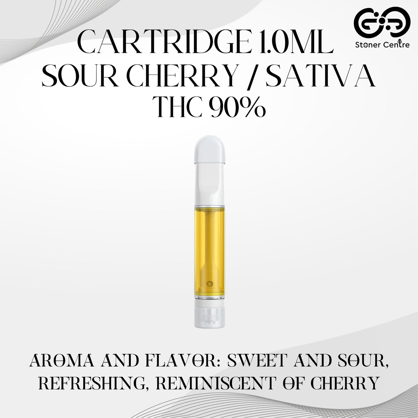 Cartridge 1.0ML | SOUR CHERRY : SATIVA (เฉพาะหัวคาร์ทไม่รวมแบต)