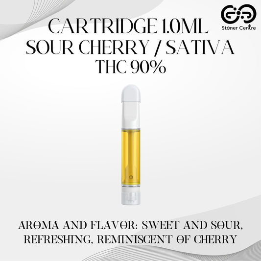 Cartridge 1.0ML | SOUR CHERRY : SATIVA (เฉพาะหัวคาร์ทไม่รวมแบต)