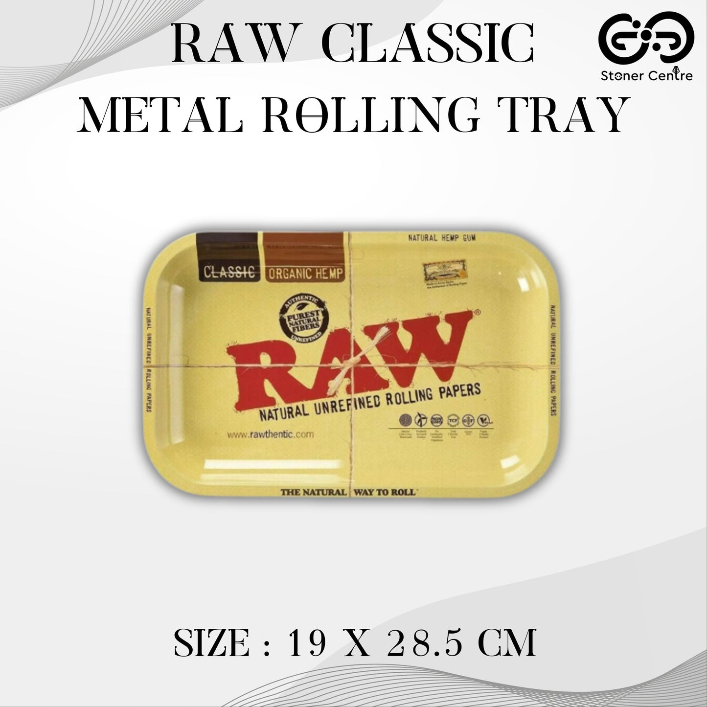 TRAY | RAW TRAY METAL - CLASSIC SIZE : 19X28.5 CM