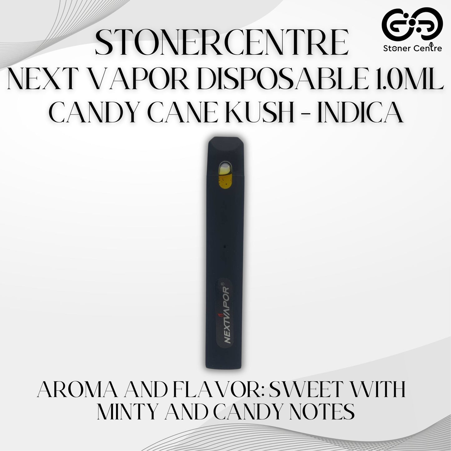 STONERCENTRE | NEXT VAPOR DISPOSABLE 1.0ML | CANDY CANE KUSH - INDICA