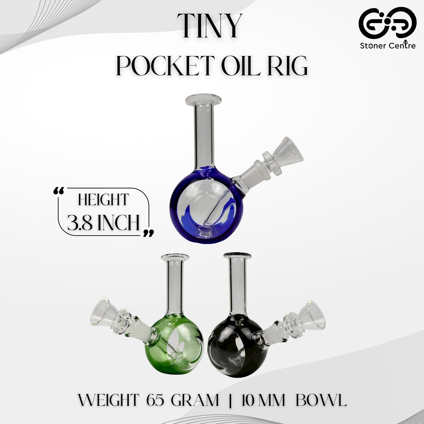 Glass Bong | TINY POCKET OIL RIG 3.8 INCH