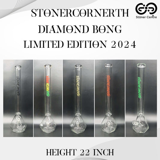 Glass Bong | STONERCORNERTH DIAMOND BONG 22 INCH