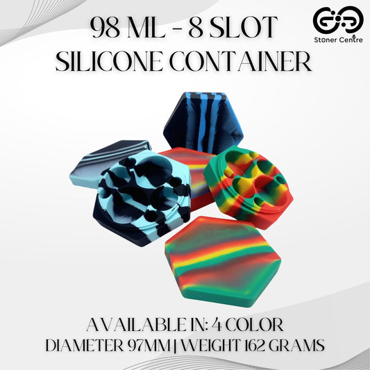 SILICONE | 98ML - 8 SLOT SILICONE CONTAINER