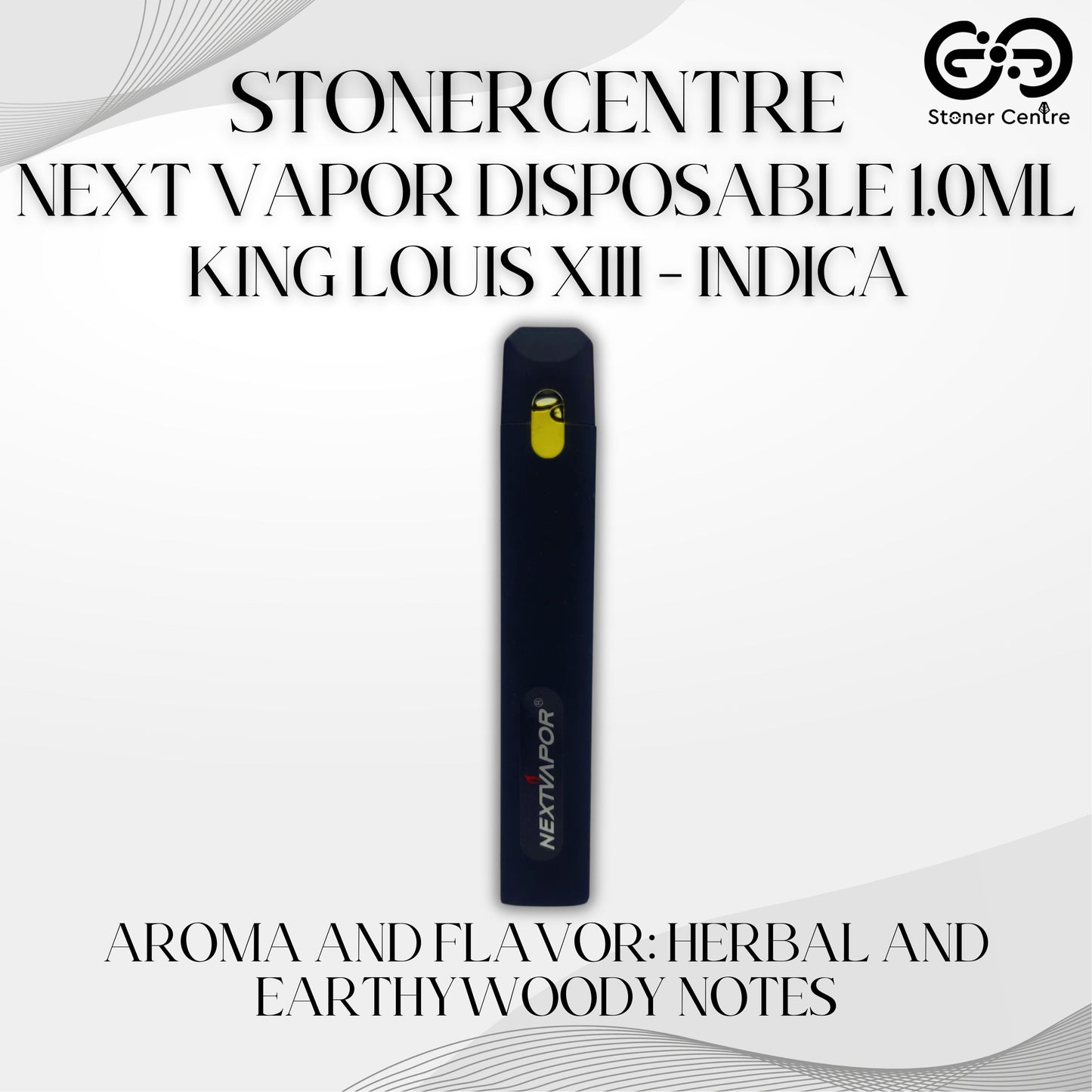 STONERCENTRE | NEXT VAPOR DISPOSABLE 1.0ML | KING LOUIS XIII - INDICA