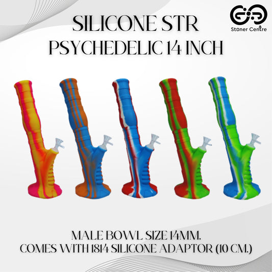 Glass Bong | SILICONE STR PSYCHEDELIC 14 INCH