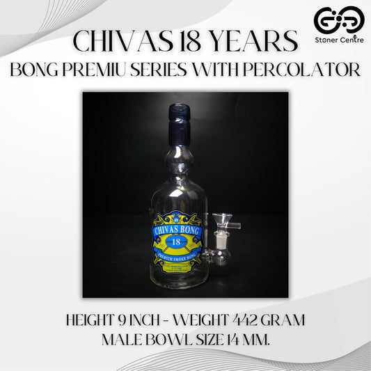 Glass Bong | CHIVAS 18 YEARS BONG PREMIUM SERIES WITH PERCOLATOR 9 INCH