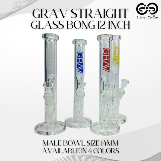 Glass Bong | GRAV STRAIGHT GLASS BONG 12 INCH