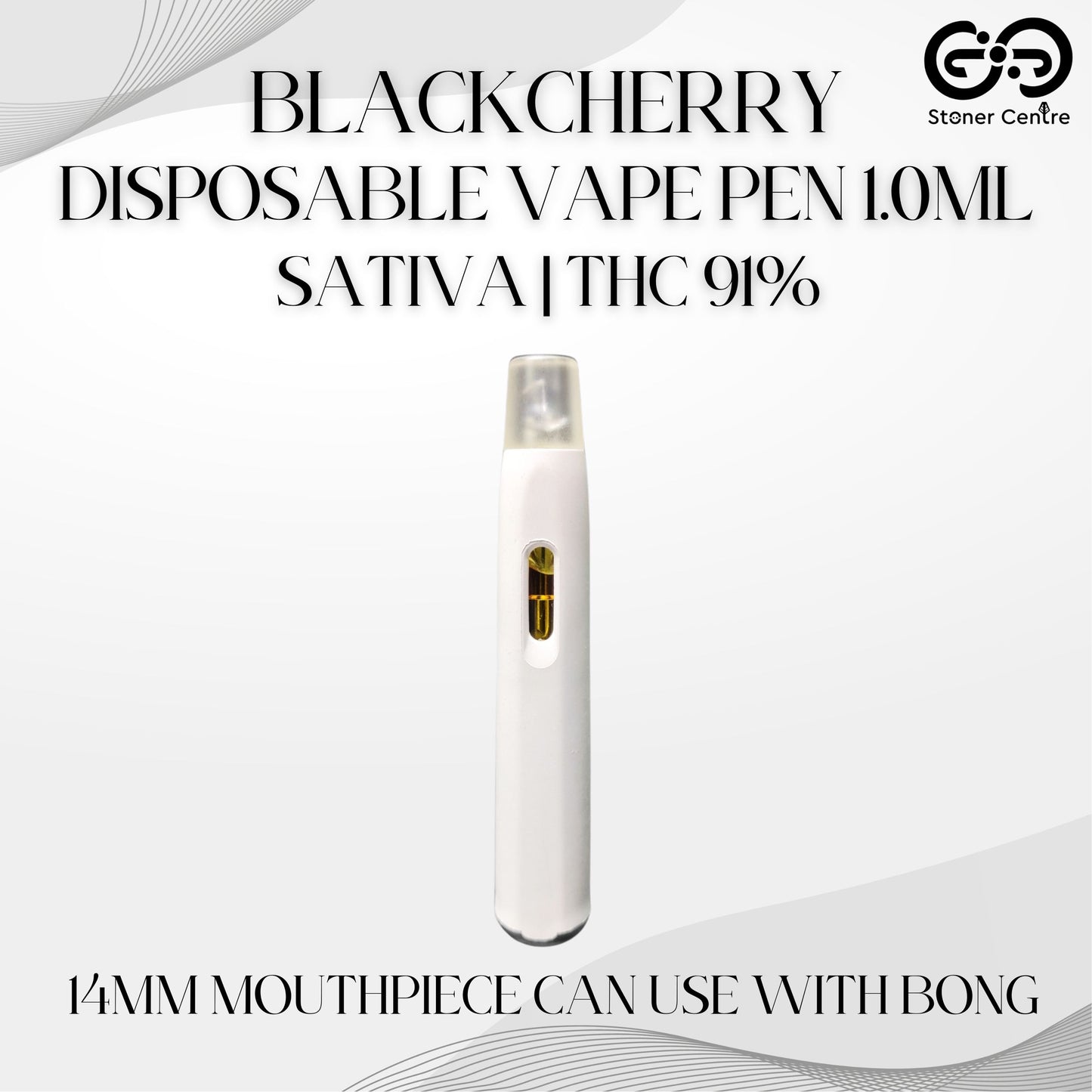 DISPOSABLE VAPE PEN 1.0ML | BLACKCHERRY : SATIVA