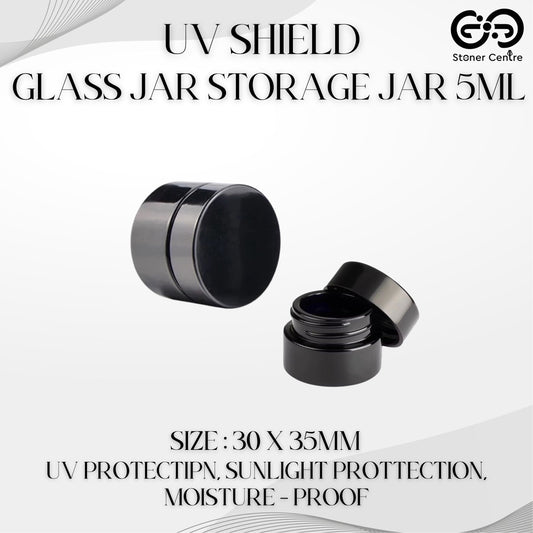 GLASS JAR | UV SHIELD GLASS JAR STORAGE JAR 5ML