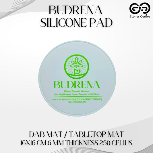 SILICONE | BUDRENA SILICONE PAD 16X16CM 6MM THICKNESS 250 CELIUS HEAT RESISTANCE & SHOCK ABSORBANT SINGLE - SIDED HONEYCOMB DAB MAT