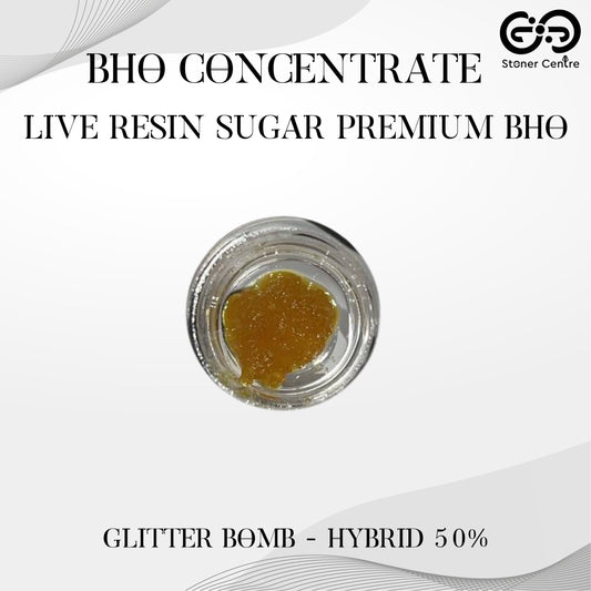 BHO CONCENTRATE | LIVE RESIN SUGRA - PREMIUM BHO - GLITTER BOMB